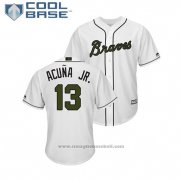 Maglia Baseball Uomo Atlanta Braves Ronald Acuna Jr. 2018 LLWS Players Weekend Sabanero Soy Blu