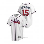 Maglia Baseball Uomo Atlanta Braves Sean Newcomb Primera Replica Bianco