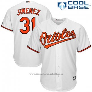 Maglia Baseball Uomo Baltimore Orioles 31 Ubaldo Jimenez Bianco Cool Base