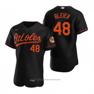 Maglia Baseball Uomo Baltimore Orioles Richard Bleier Autentico 2020 Alternato Nero