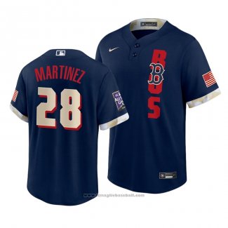 Maglia Baseball Uomo Boston Red Sox J.d. Martinez Autentico Alternato 2020 Blu