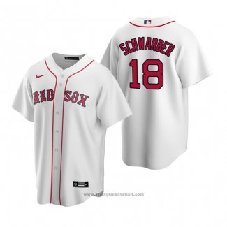 Maglia Baseball Uomo Boston Red Sox Kyle Schwarber Replica Home Bianco