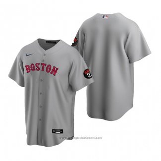 Maglia Baseball Uomo Boston Red Sox Replica Grigio