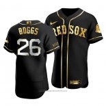 Maglia Baseball Uomo Boston Red Sox Wade Boggs Golden Edition Autentico Nero