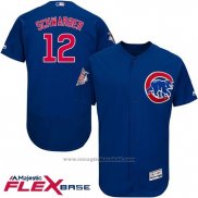 Maglia Baseball Uomo Chicago Cubs 12 Kyle Schwarber Autentico Collection Flex Base