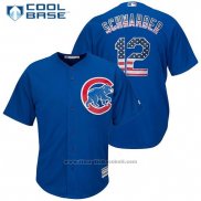 Maglia Baseball Uomo Chicago Cubs 12 Kyle Schwarber Cool Base