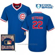 Maglia Baseball Uomo Chicago Cubs 22 Jason Heyward Cooperstown Cool Base