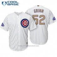 Maglia Baseball Uomo Chicago Cubs 52 Justin Grimm Bianco Or Cool Base