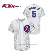 Maglia Baseball Uomo Chicago Cubs Albert Almora Jr Autentico Flex Base Bianco Blu