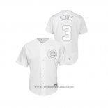 Maglia Baseball Uomo Chicago Cubs Daniel Descalso 2019 Players Weekend Scals Replica Bianco