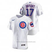 Maglia Baseball Uomo Chicago Cubs Kris Bryant Autentico Bianco