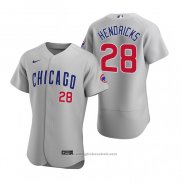 Maglia Baseball Uomo Chicago Cubs Kyle Hendricks Autentico 2020 Road Grigio