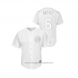 Maglia Baseball Uomo Chicago Cubs Nicholas Castellanos 2019 Players Weekend Artist Replica Bianco