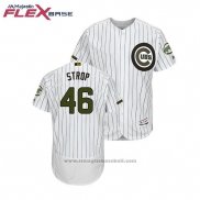 Maglia Baseball Uomo Chicago Cubs Pedro Strop 2018 Memorial Day Flex Base Bianco