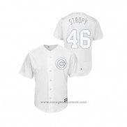 Maglia Baseball Uomo Chicago Cubs Pedro Strop 2019 Players Weekend Stropy Replica Bianco