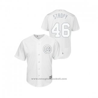 Maglia Baseball Uomo Chicago Cubs Pedro Strop 2019 Players Weekend Stropy Replica Bianco