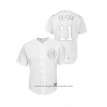 Maglia Baseball Uomo Chicago Cubs Yu Darvish 2019 Players Weekend Yu San Replica Bianco