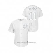 Maglia Baseball Uomo Chicago Cubs Yu Darvish 2019 Players Weekend Yu San Replica Bianco