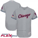 Maglia Baseball Uomo Chicago White Sox 2017 Stelle E Strisce Grigio Flex Base