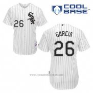 Maglia Baseball Uomo Chicago White Sox 26 Avisail Garcia Bianco Home Cool Base