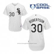 Maglia Baseball Uomo Chicago White Sox 30 David Robertson Bianco Home Cool Base