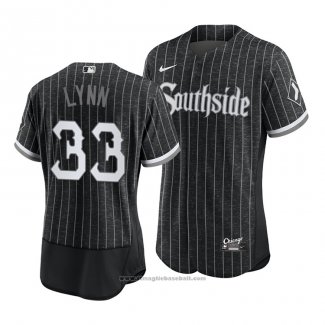 Maglia Baseball Uomo Chicago White Sox Lance Lynn 2021 City Connect Autentico Nero