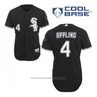 Maglia Baseball Uomo Chicago White Sox Luke Appling 4 Nero Alternato Cool Base