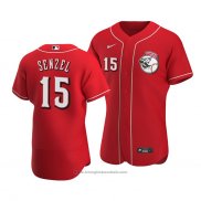 Maglia Baseball Uomo Cincinnati Reds Nick Senzel Alternato Autentico Rosso