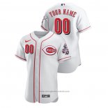 Maglia Baseball Uomo Cincinnati Reds Personalizzate Authentic Bianco
