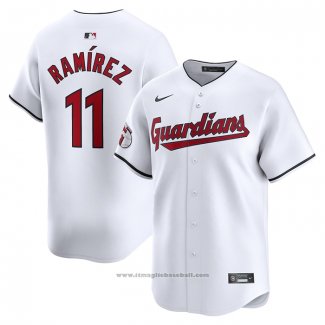 Maglia Baseball Uomo Cleveland Guardians Jose Ramirez Home Limited Bianco