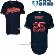 Maglia Baseball Uomo Cleveland Indians Jim Thome 25 Nero Cool Base