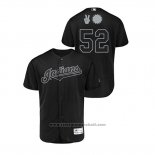 Maglia Baseball Uomo Cleveland Indians Mike Clevinger 2019 Players Weekend Autentico Nero