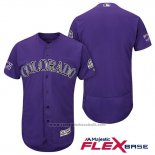 Maglia Baseball Uomo Colorado Viola Autentico Collection Flex Base