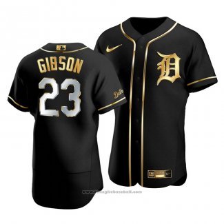 Maglia Baseball Uomo Detroit Tigers Kirk Gibson Golden Edition Autentico Nero