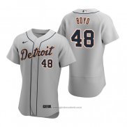 Maglia Baseball Uomo Detroit Tigers Matthew Boyd Autentico 2020 Road Grigio