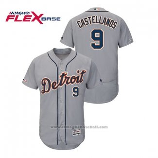 Maglia Baseball Uomo Detroit Tigers Nick Castellanos Flex Base Grigio