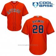 Maglia Baseball Uomo Houston Astros Colby Rasmus 28 Arancione Alternato Cool Base