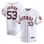 Maglia Baseball Uomo Houston Astros Cristian Javier Home Limited Bianco