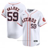 Maglia Baseball Uomo Houston Astros Framber Valdez Home Limited Bianco