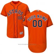 Maglia Baseball Uomo Houston Astros Personalizzate Arancione