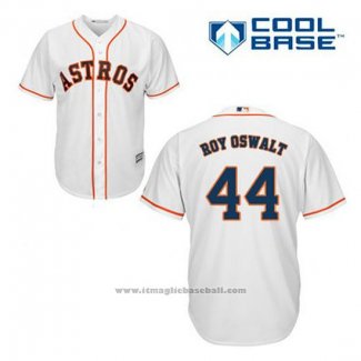 Maglia Baseball Uomo Houston Astros Roy Oswalt 44 Bianco Home Cool Base