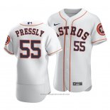 Maglia Baseball Uomo Houston Astros Ryan Pressly Autentico Home Bianco