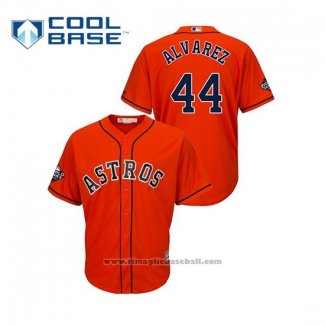 Maglia Baseball Uomo Houston Astros Yordan Alvarez Cool Base Arancione