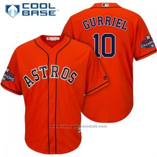 Maglia Baseball Uomo Houston Astros Yuli Gurriel Arancione Cool Base