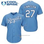 Maglia Baseball Uomo Kansas City Royals Brandon Finnegan 27 Powder Blu Alternato Cool Base