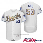 Maglia Baseball Uomo Kansas City Royals Campeones 53 Dillon Gee Flex Base Or