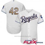 Maglia Baseball Uomo Kansas City Royals Jackie Robinson Bianco Flex Base