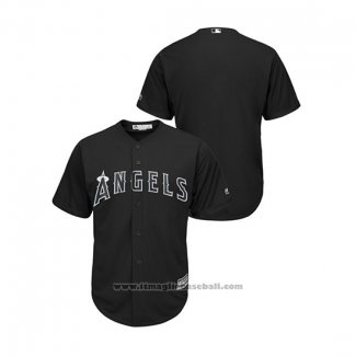 Maglia Baseball Uomo Los Angeles Angels 2019 Players Weekend Replica Nero