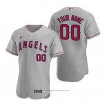 Maglia Baseball Uomo Los Angeles Angels Personalizzate Autentico 2020 Road Grigio