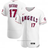Maglia Baseball Uomo Los Angeles Angels Shohei Ohtani Primera Autentico Bianco